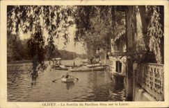 VINTAGE POSTCARD Olivet the Flotilla of the Blue House On Loiret