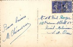 VINTAGE POSTCARD Surroundings of Sallanches the Castle of Domancy and Mont Blanc