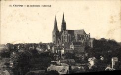 CPA Chartres La Cathedrale Cote Sud