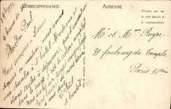 Calle de las casas de las mujeres mayores de Lisieux de la POSTAL de la VENDIMIA de la paz