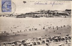 CPA Royan La Plage et la Port Vue prise de l'hotel des Autans 