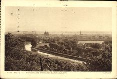 VINTAGE POSTCARD Metz Panorama Taken Of Julien Saint