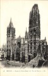VINTAGE POSTCARD Rouen Frontage of Notre Dame and the Tower of Butter