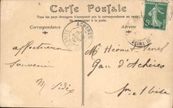 VINTAGE POSTCARD Rouen monumental Cemetery Militaria