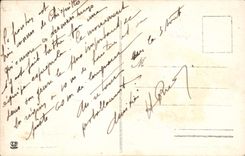 VINTAGE POSTCARD Dirtied De Bearn the municipal Pediment