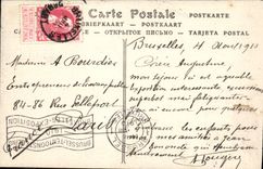 VINTAGE POSTCARD Brussels the Pulpit of the Cathedral