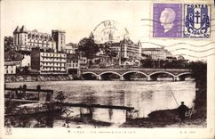 CPA Pau Vue Generale Sur Le Gave