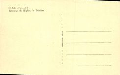 VINTAGE POSTCARD Interior Elne of the church the stoup