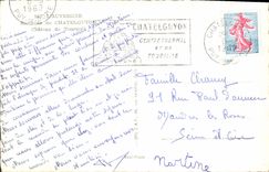 MODERN CARD Auvergne Excursions of Chatelguyon Castle of Tournoel