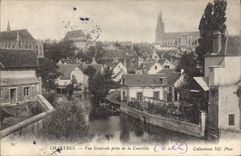 Opinión de Chartres de la POSTAL de la VENDIMIA tomada de Courtille