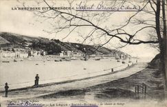 VINTAGE POSTCARD St Brieuc Bequeaths It the tow path