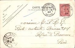 CPA Paris Parc Montsouris Monument de Flatters et le pont de pierre