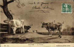 CPA Potter La Prairie Musee du Louvre Paris