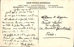 VINTAGE POSTCARD Potter the Meadow Museum of Louvre Paris