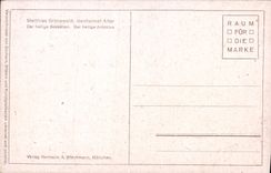 VINTAGE POSTCARD Matthias Grunewald Inseheimer Altar DER heilige Sebastian