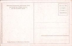 VINTAGE POSTCARD Matthias Grunewald Inseheimer Altar Der Besuch of the heiligen Antonius