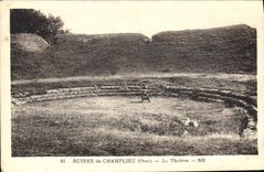 CPA Ruines de Champlieu Le Theatre