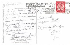 Casa Petworth Sussex Jessica de Petworth de la POSTAL de la VENDIMIA el comerciante de Venecia