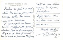 CPM Montfort L'Amaury Promenade en Foret