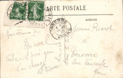 VINTAGE POSTCARD Epinal Seen from of the Castle