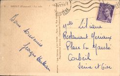 CPA Brest La Rade Bateaux