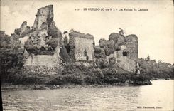 VINTAGE POSTCARD Guildo Ruins of the Castle