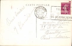 CPA Troyes La Rue Mitantier et le Portail Nord de la Cathedrale
