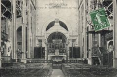 CPA Paris Plaisance Interieur de l'eglise Notre Dame de Travers 