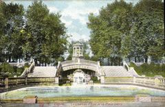 VINTAGE POSTCARD Dijon the Water Tower of the Place Darcy