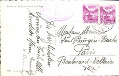 MODERN CARD Jungfrau Monch und Eiger