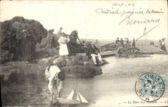 CPA La Mare Aux Canards Enfants