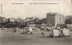 VINTAGE POSTCARD Dinard the Beach Hotel Of the Terraces