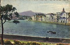 VINTAGE POSTCARD Holy Jean De Luz Entered of the port and quay of Ciboure