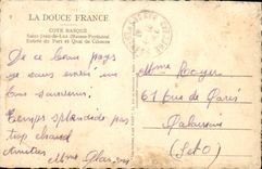 VINTAGE POSTCARD Holy Jean De Luz Entered of the port and quay of Ciboure