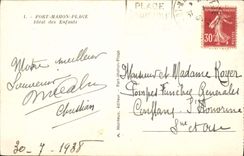 VINTAGE POSTCARD Strong Mahon Beach Ideal Of the Children