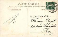 VINTAGE POSTCARD Dijon Church St Michel