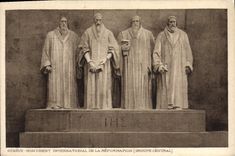 CPA Geneve Monument International De La Reformation Groupe central
