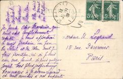 VINTAGE POSTCARD Holy Raphael Beach Of Peguiere At the bottom Dramont