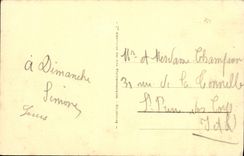 POSTAL Dinard de la VENDIMIA la playa delante del hotel del gancho