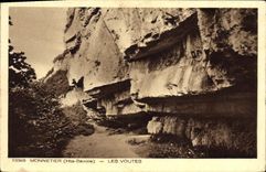 VINTAGE POSTCARD Monnetier Vaults