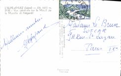 MODERN CARD Alpe D' Huez View On the Solid mass Of Muzelle and Pregentil