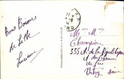 MODERN CARD Lille Town hall the belfry