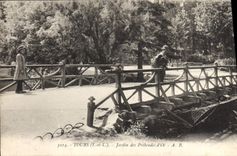 CPA Tours Jardin Des Prebendes d'Oe