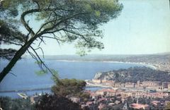 CPA Nice Vue Generale De La Moyenne Corniche