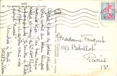 Opinión de la POSTAL de la VENDIMIA Niza de la cornisa media