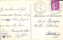 VINTAGE POSTCARD Envisons D' Auzat And Vicdessos Large Pond De Bassies stopping