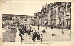 VINTAGE POSTCARD Seas Les Bains the Esplanade