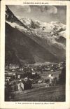 CPA Chamonix Mont Blanc Vue generale et le massif du Mont Blanc 