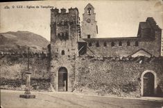 VINTAGE POSTCARD Luz Church De Templiers