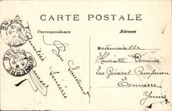VINTAGE POSTCARD Paris the Place Of Chatelet Seen Of the Caretaker's lodge the theater of Chatelet sarah Bernhardt the Tower St Jacques